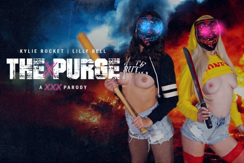 The Purge Is Cumming – Lilly Bell, Kylie Rocket (Oculus, Go 4K)